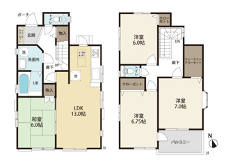 2480万円、4LDK、土地面積100.12m2、建物面積97.91m2 ゆとりの4LDK！家族みんなが快適にお過ごしいただける広さで、多彩なライフスタイルに対応する間取りです。