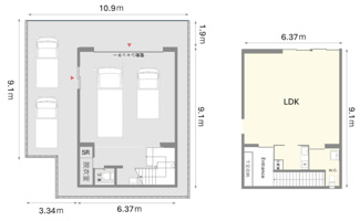 1・2階の図面
