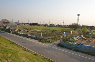 ●中川、下河原運動広場付近の農地！
