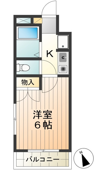 使いやすい１Kタイプです。
