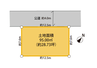 価格：1280万円、土地面積：95.00m2