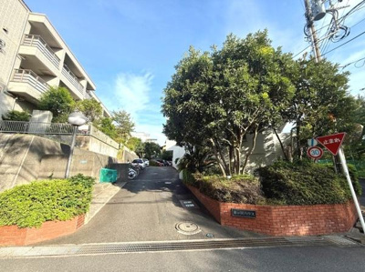 敷地内には手入れの行き届いた植栽が配置され全体的に開放感のある雰囲気です。落ち着いた住宅街に位置し住環境が整っています。ゆったりとした道路幅が通行に便利です。建物周囲も清潔に保たれています。